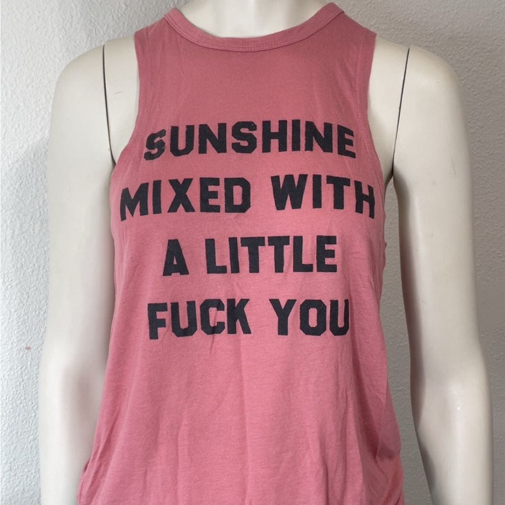 VICI Pink Graphic Tank Top